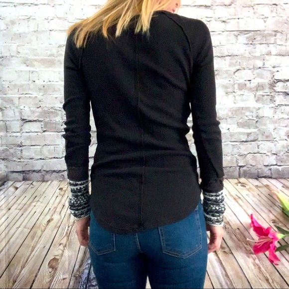 ‼️FREE PEOPLE Cuffed Thermal Henley S/P‼️ - Picture 5 of 8